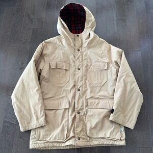 Vintage Penfield Trailwear Parka Utility Jacket‎ Flannel Lined Adventure Tan M